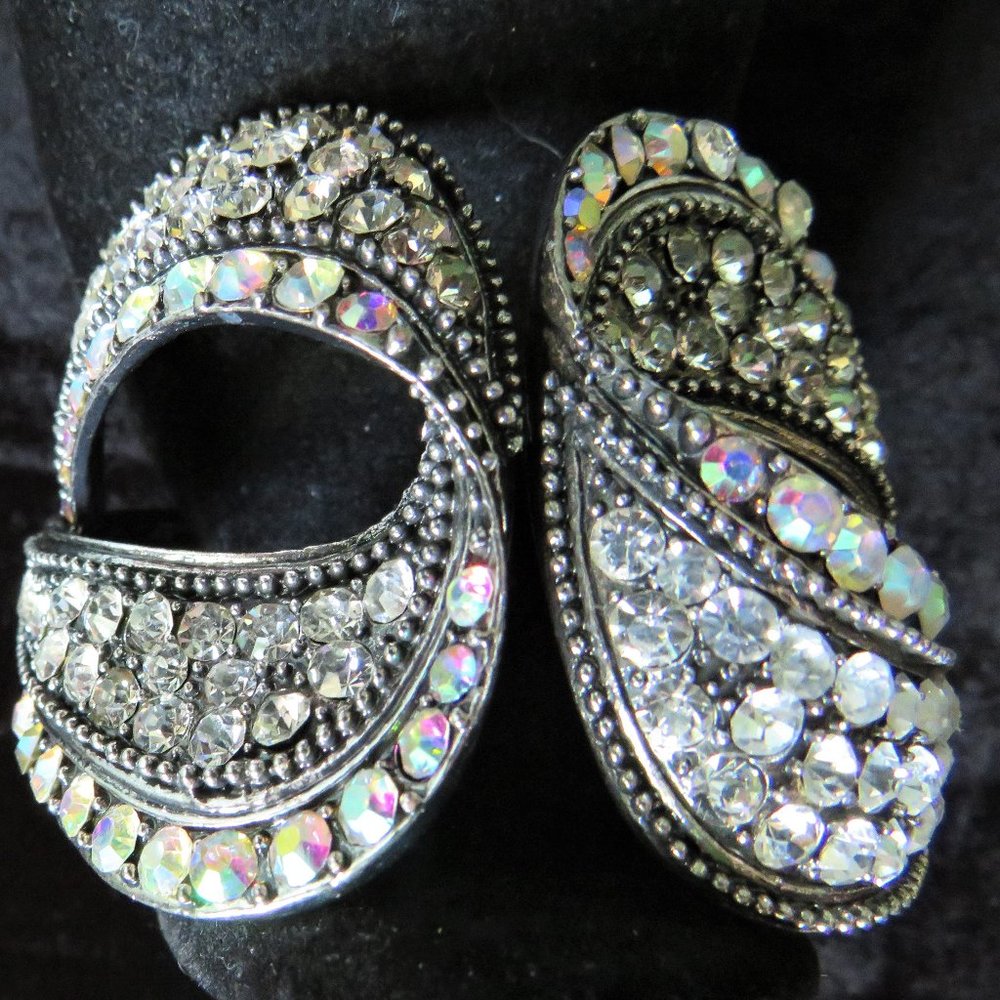 Huge Aurora Borealis Statement Clamping Bracelet -  New Low Price - Picture 3 of 6